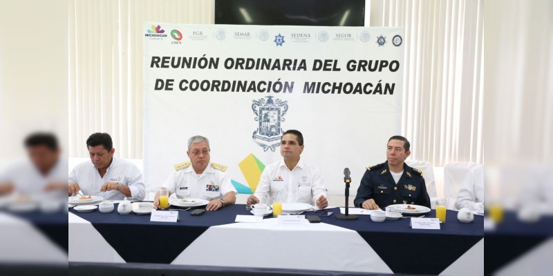 Supervisa Grupo de Coordinación Michoacán acciones de seguridad implementadas en Lázaro Cárdenas 