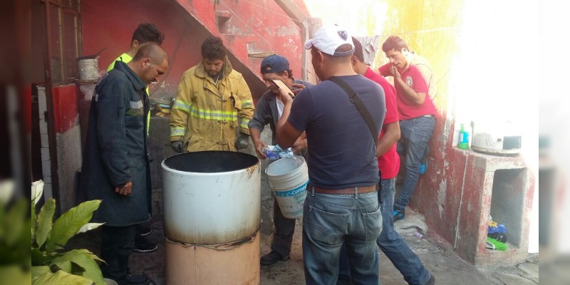 Cebollita causa incendio en Zitácuaro 