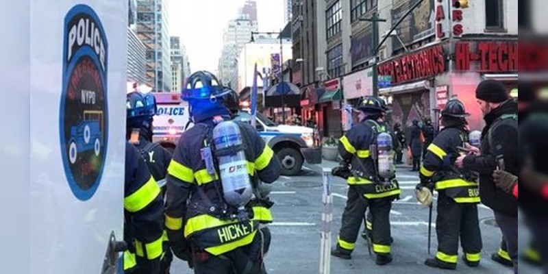 Se registra fuerte explosión en el Times Square de Nueva York 