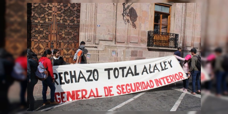 La ley de seguridad interior en contra de Morelia 