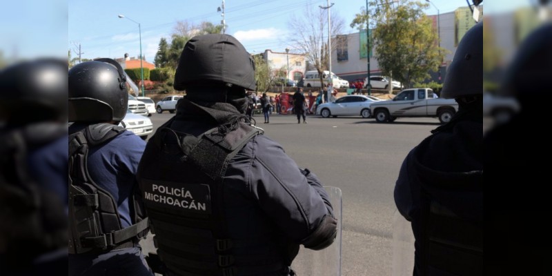 Mantiene SSP monitoreo ante manifestaciones en Morelia 