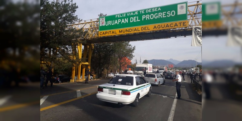 Mediante el diálogo, SSP libera acceso a Uruapan 