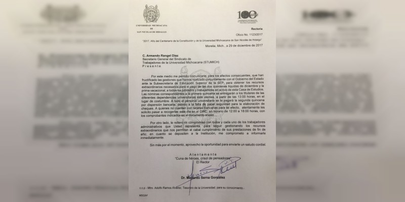 Fructifican gestiones de UMSNH y se obtienen 181 mdp en la Subsecretaria de Educación Superior de la SEP 