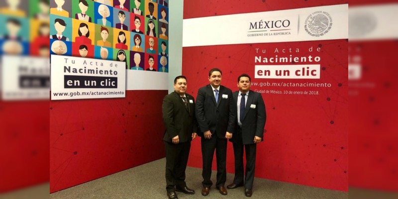 Michoacán consolida expedición de actas en línea: Segob  