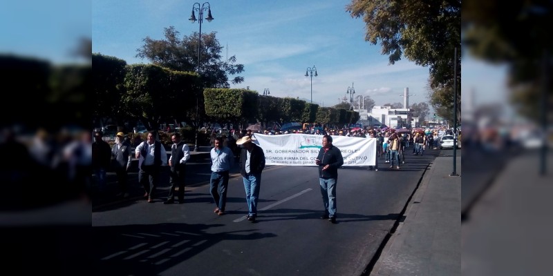 Empleados del sector salud marchan al centro de Morelia - Foto 6 