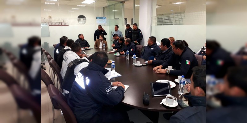 Policía de Morelia y SSP, coordinados por la seguridad de la Capital del Estado 