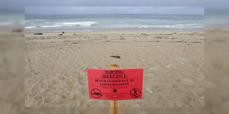 California cierra sus playas por derrame de aguas negras 