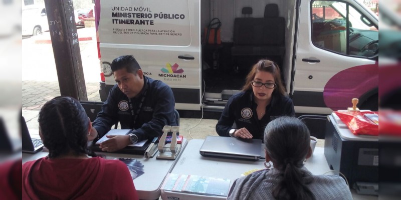 Ofrece MP Itinerante servicios en Zacapu 
