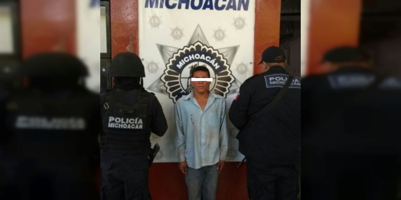 Detienen en Turicato, Michoacán a sujeto que violó a un menor de edad 