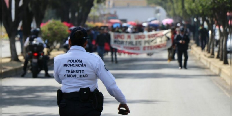 Lunes de marchas en Morelia, se recomienda tomar precauciones 