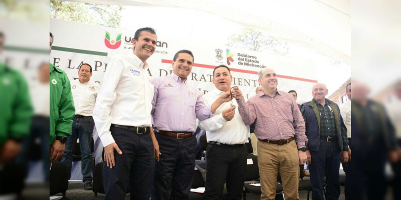 Entrega Gobernador planta en Uruapan para sanear 80% de aguas residuales 