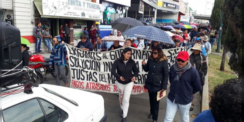 CNTE marcha rumbo a la Secretaría de Educación 