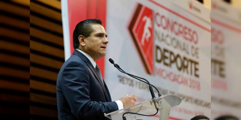 Inaugura Gobernador Congreso Nacional de Deporte Michoacán 2018 