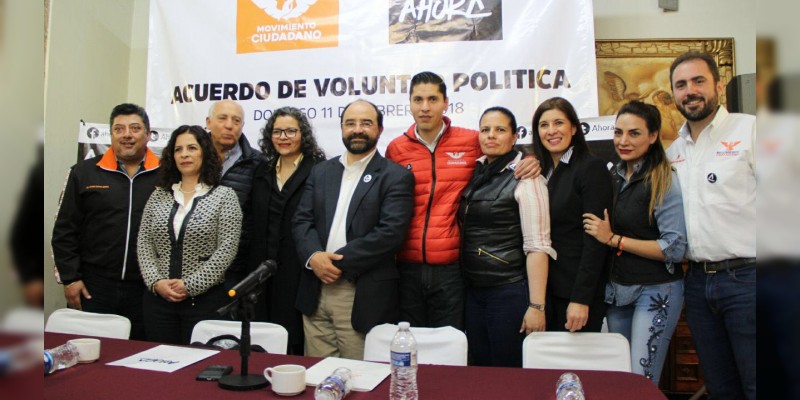 Firman Movimiento Ciudadano y Ahora acuerdo de Voluntad Política 