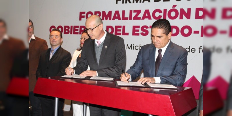 Signan convenio de colaboración IMSS y Gobierno de Michoacán para la formalización del empleo en el Estado  
