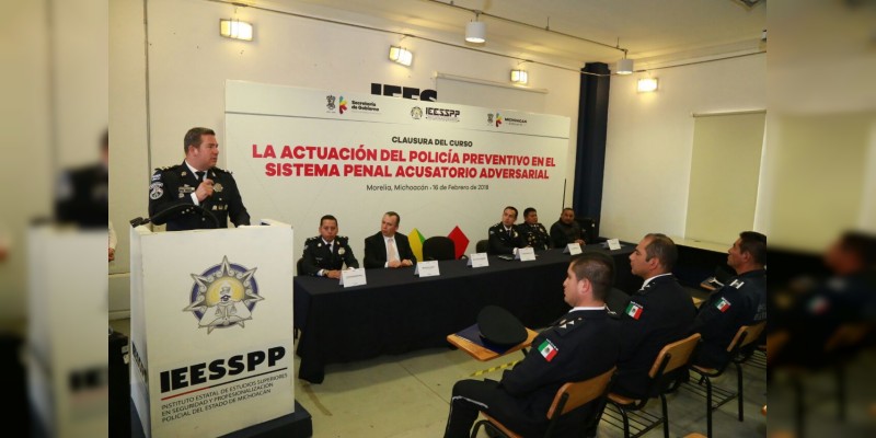 Clausura IEESSPP curso sobre Sistema Penal Acusatorio para instructores 