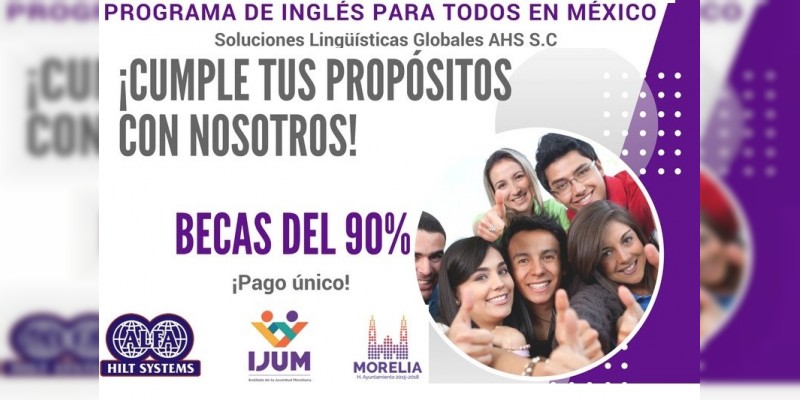 Inglés para todos ofrece el ayuntamiento de Morelia 