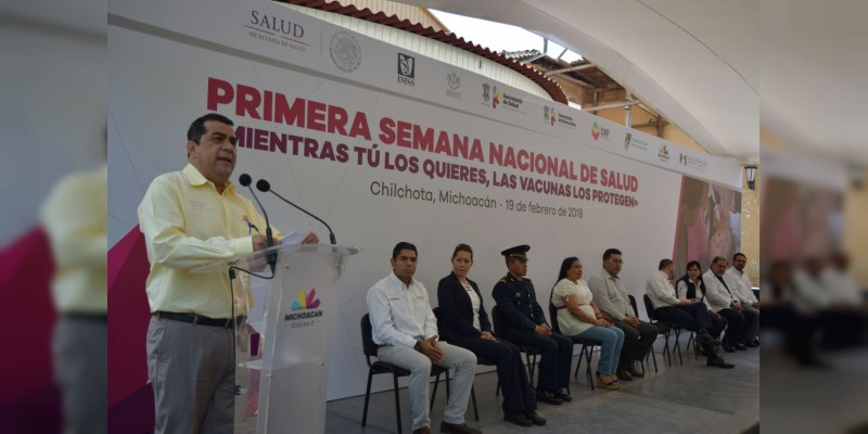 Inicia en Michoacán la Primera Semana Nacional de Salud 
