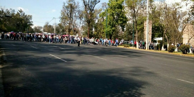 Apunto de iniciar marcha de la CNTE 
