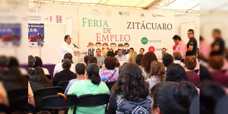 Avanza Michoacán en generación de empleos: Adrián López 
