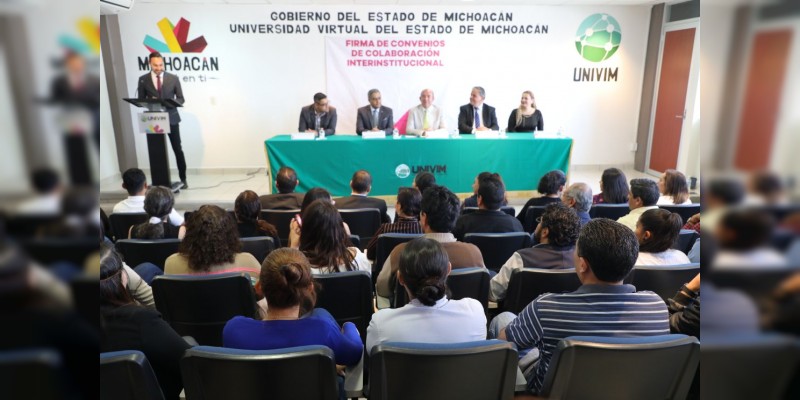 Firman SEE y UNIVIM convenio de colaboración y alianza para el fortalecimiento de la educación en Michoacán 
