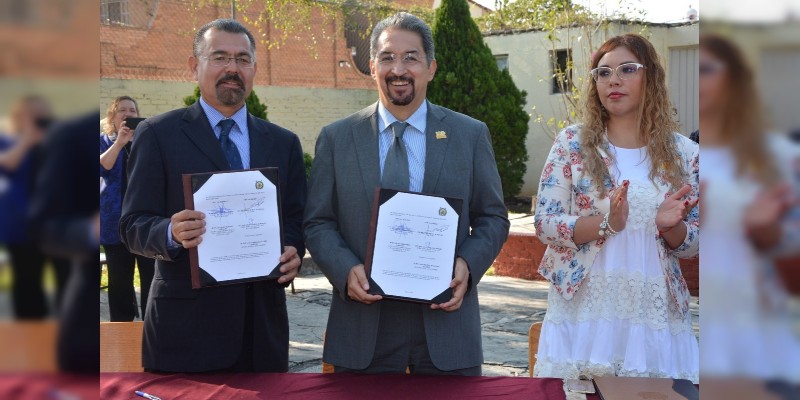 UMSNH firma convenio con tenencia moreliana para para brindar servicios a la comunidad 