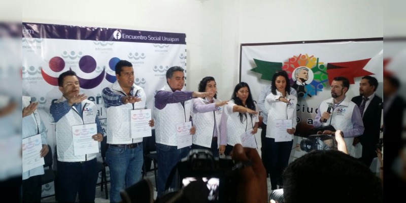 Rinde protesta Ildefonso Mares Chapa, como Presidente Distrital del PES en Uruapan 