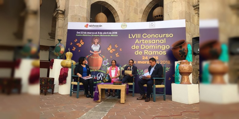 Anuncia Instituto del Artesano Michoacano Tianguis y Concurso Artesanal de Domingo de Ramos en Uruapan 