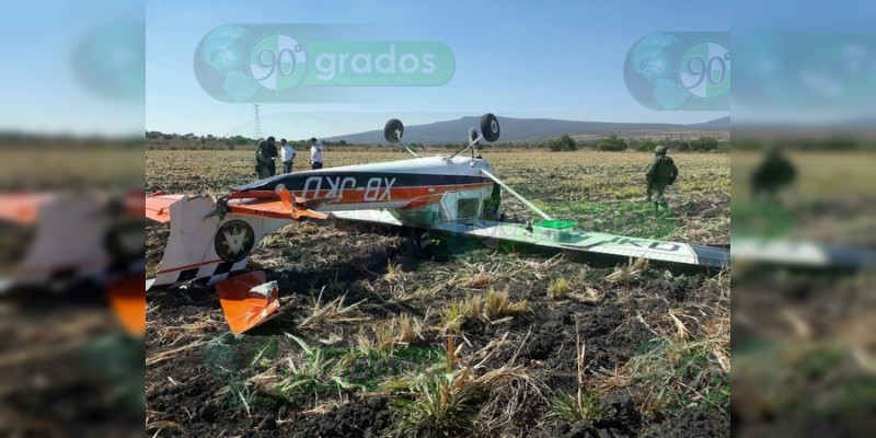 Se desploma avioneta en Guanajuato 