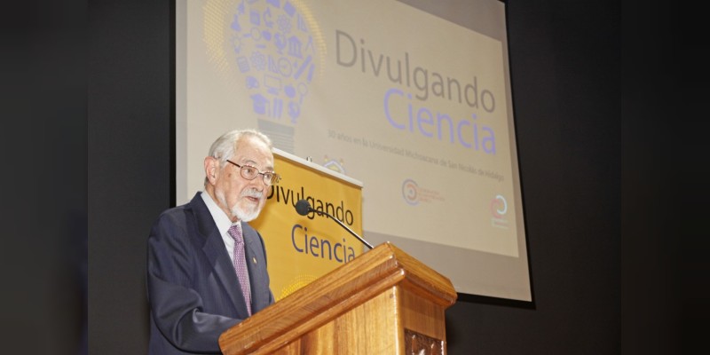 La UMSNH se distingue en México por su actividad de divulgación científica: Ruy Pérez Tamayo 