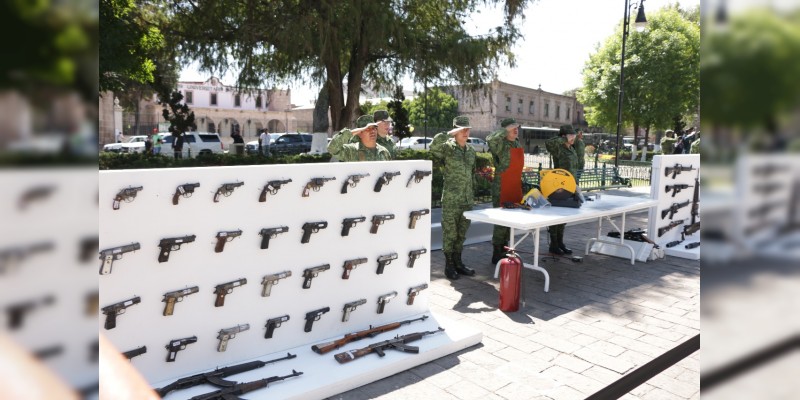 Realiza ceremonia de destrucción de armas de fuego en Morelia - Foto 1 