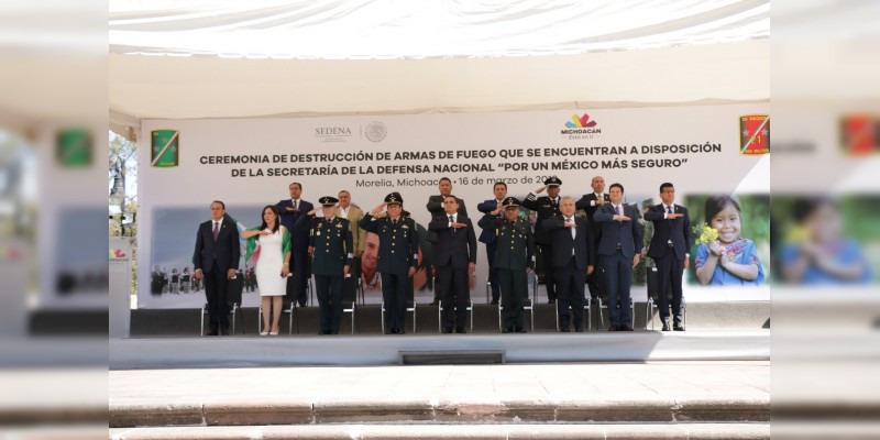 Realiza ceremonia de destrucción de armas de fuego en Morelia - Foto 2 