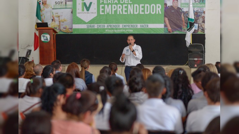 Pese a los retos, la juventud michoacana tiene la oportunidad de salir adelante: Marko Cortés 