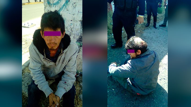 Detiene policía  a dos presuntos ladrones en Morelia, Michoacán 