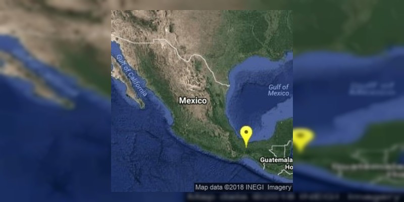 Se registra un sismo en Veracruz  