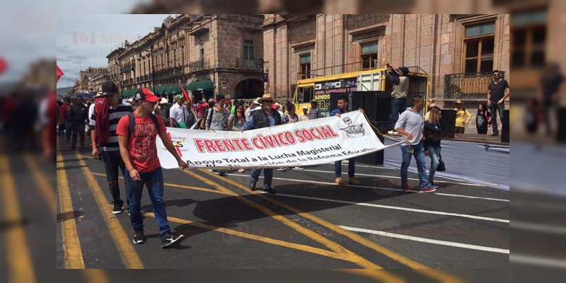 Se vence el plazo, Frente Cívico Social de Michoacán  realizará marcha masiva este día en Morelia 