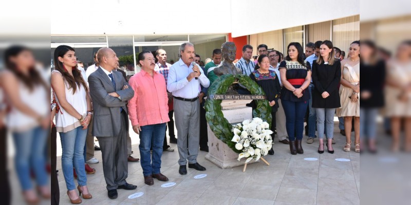 La lucha social de Luis Donaldo Colosio sigue vigente en el priismo michoacano; Víctor Silva 