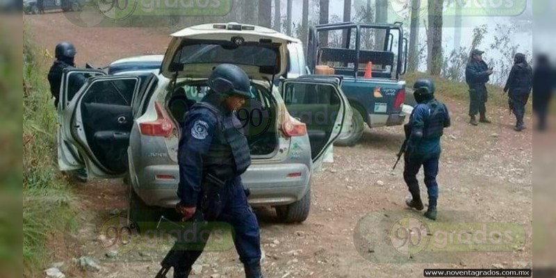Aseguran armas dentro de auto robado en Villagrán, Guanajuato  