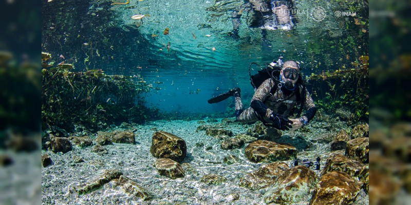 Revela INAH hallazgos en caverna submarina de Yucatán - Foto 1 