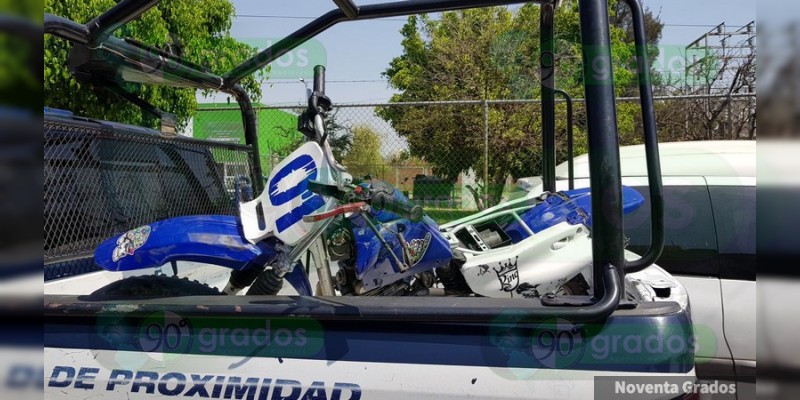 Lesionados dos motociclistas tras chocar en Zamora, Michoacán - Foto 2 