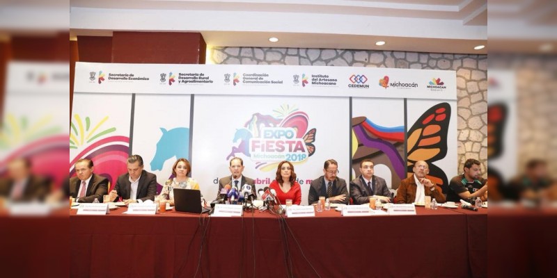 Anuncia Gobierno del Estado programa de la Expo Fiesta Michoacán 2018 