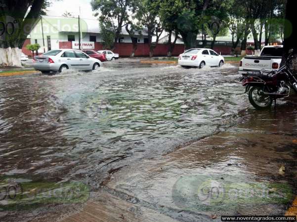 Fuerte lluvia en Uruapan, Michoacán, ocasiona inundaciones, caídas de ramas y volcadura - Foto 1 