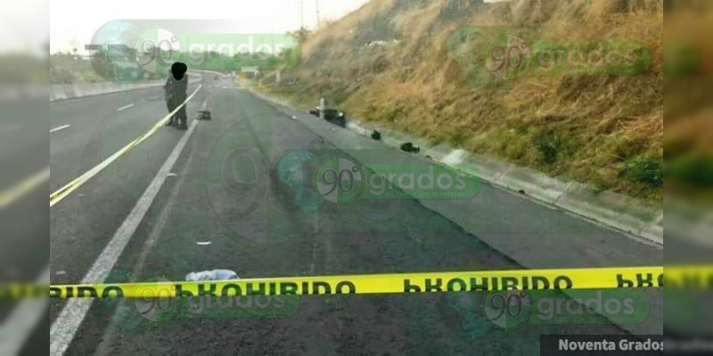 Atropellan a motociclista en la carretera Apatzingán-Cuatro Caminos 