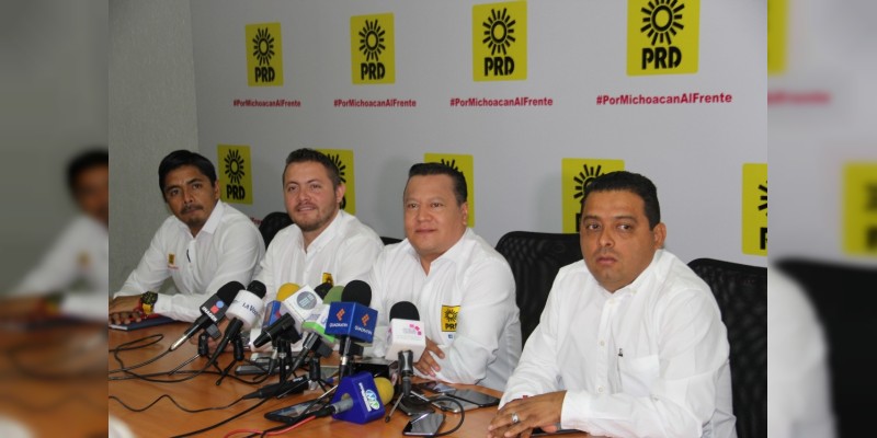 Entregará PRD Michoacán lista de candidatos a instancias de seguridad  