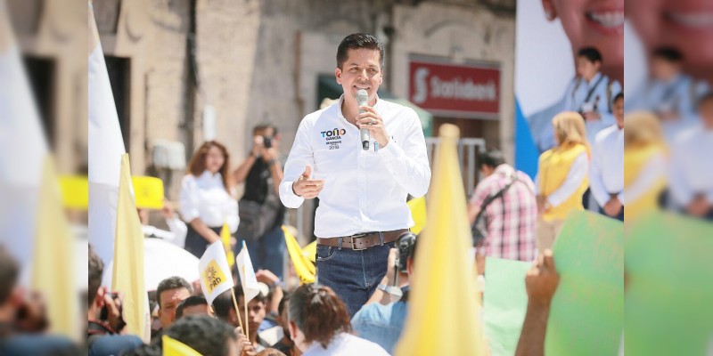 Toño García refrenda su convicción por la coalición Por México al Frente 