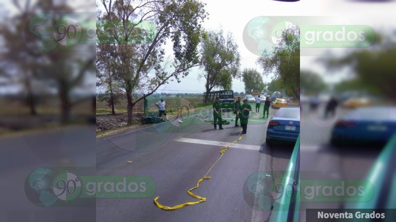 Muere atropellado por ”auto fantasma“ en Tarímbaro, Michoacán 