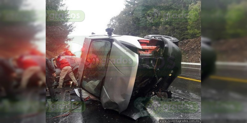 Mueren tres en accidente en la Salamanca - León, en Guanajuato  