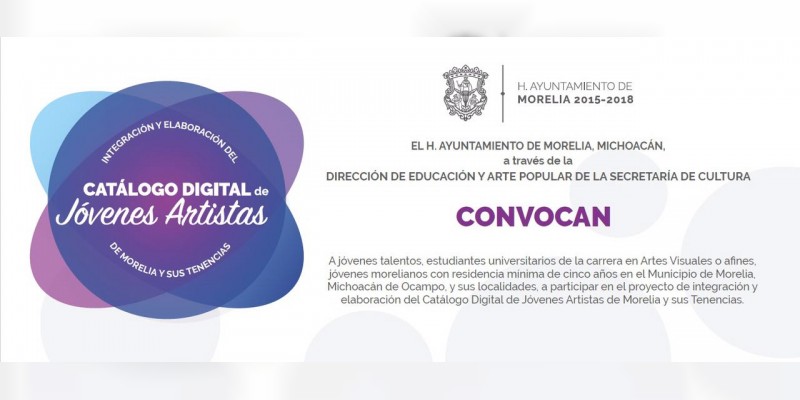 Sigue abierta, convocatoria a integración del Catálogo Digital de Jóvenes Artistas 
