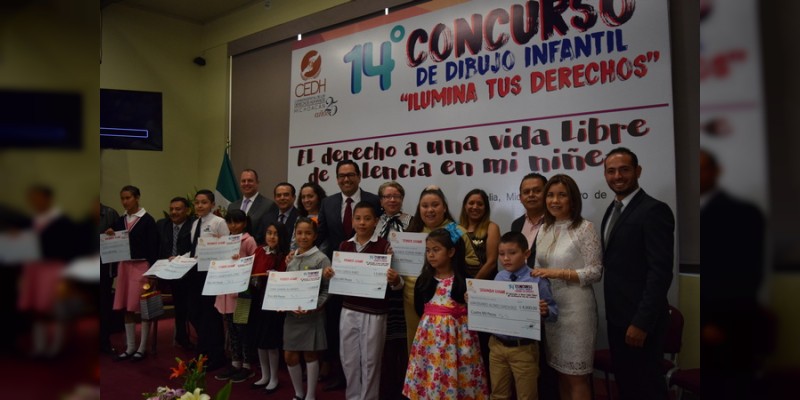 CEDH premia a ganadores de concurso de dibujo infantil - Foto 0 
