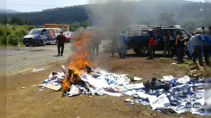 Actos vandálicos en Nahuatzen tendrán su castigo: Pascual Sigala 
